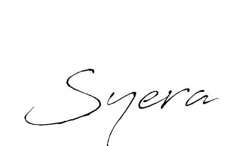 Make a beautiful signature design for name Syera. With this signature (Antro_Vectra) style, you can create a handwritten signature for free. Syera signature style 6 images and pictures png