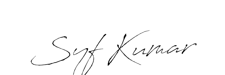 Also You can easily find your signature by using the search form. We will create Syf Kumar name handwritten signature images for you free of cost using Antro_Vectra sign style. Syf Kumar signature style 6 images and pictures png