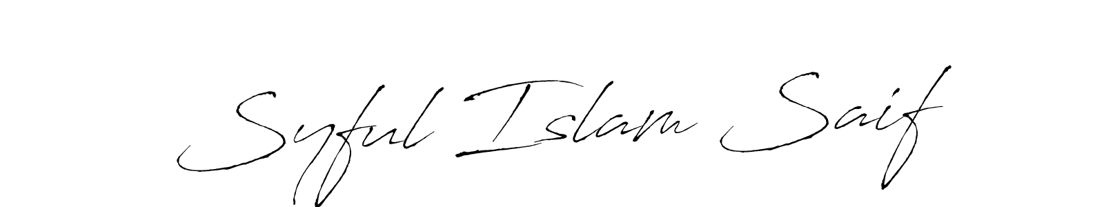 if you are searching for the best signature style for your name Syful Islam Saif. so please give up your signature search. here we have designed multiple signature styles  using Antro_Vectra. Syful Islam Saif signature style 6 images and pictures png