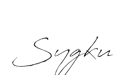 Sygku stylish signature style. Best Handwritten Sign (Antro_Vectra) for my name. Handwritten Signature Collection Ideas for my name Sygku. Sygku signature style 6 images and pictures png