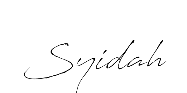 You should practise on your own different ways (Antro_Vectra) to write your name (Syidah) in signature. don't let someone else do it for you. Syidah signature style 6 images and pictures png