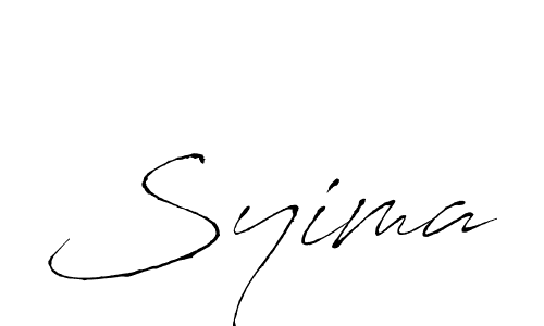 You should practise on your own different ways (Antro_Vectra) to write your name (Syima) in signature. don't let someone else do it for you. Syima signature style 6 images and pictures png