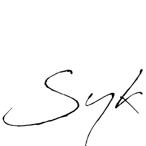 It looks lik you need a new signature style for name Syk. Design unique handwritten (Antro_Vectra) signature with our free signature maker in just a few clicks. Syk signature style 6 images and pictures png