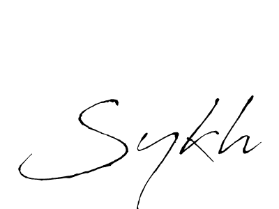 Create a beautiful signature design for name Sykh. With this signature (Antro_Vectra) fonts, you can make a handwritten signature for free. Sykh signature style 6 images and pictures png
