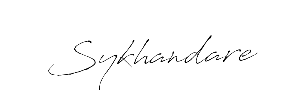 Create a beautiful signature design for name Sykhandare. With this signature (Antro_Vectra) fonts, you can make a handwritten signature for free. Sykhandare signature style 6 images and pictures png
