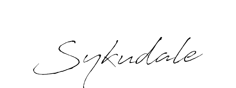 Create a beautiful signature design for name Sykudale. With this signature (Antro_Vectra) fonts, you can make a handwritten signature for free. Sykudale signature style 6 images and pictures png