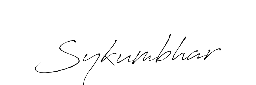 Use a signature maker to create a handwritten signature online. With this signature software, you can design (Antro_Vectra) your own signature for name Sykumbhar. Sykumbhar signature style 6 images and pictures png