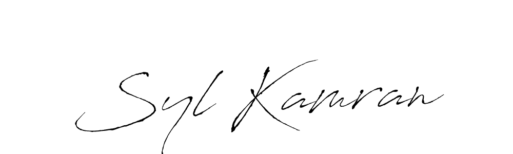 Also You can easily find your signature by using the search form. We will create Syl Kamran name handwritten signature images for you free of cost using Antro_Vectra sign style. Syl Kamran signature style 6 images and pictures png