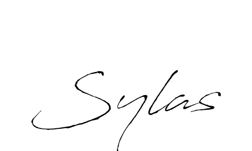 Use a signature maker to create a handwritten signature online. With this signature software, you can design (Antro_Vectra) your own signature for name Sylas. Sylas signature style 6 images and pictures png