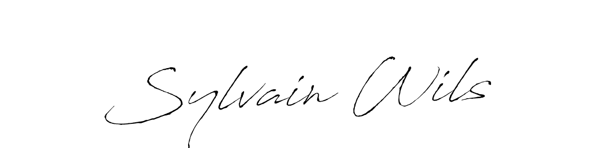 You should practise on your own different ways (Antro_Vectra) to write your name (Sylvain Wils) in signature. don't let someone else do it for you. Sylvain Wils signature style 6 images and pictures png