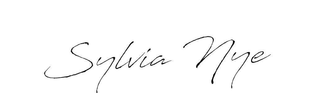 Create a beautiful signature design for name Sylvia Nye. With this signature (Antro_Vectra) fonts, you can make a handwritten signature for free. Sylvia Nye signature style 6 images and pictures png