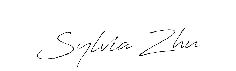 How to make Sylvia Zhu signature? Antro_Vectra is a professional autograph style. Create handwritten signature for Sylvia Zhu name. Sylvia Zhu signature style 6 images and pictures png