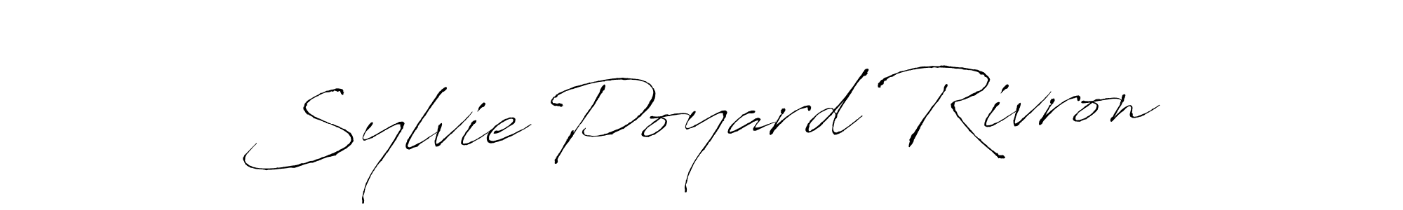 You should practise on your own different ways (Antro_Vectra) to write your name (Sylvie Poyard Rivron) in signature. don't let someone else do it for you. Sylvie Poyard Rivron signature style 6 images and pictures png