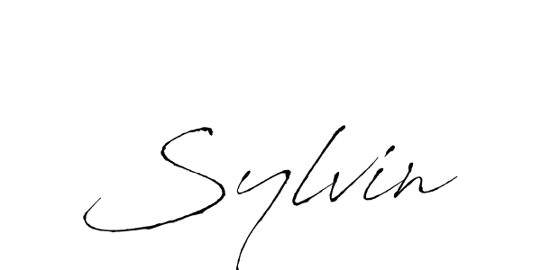 How to make Sylvin name signature. Use Antro_Vectra style for creating short signs online. This is the latest handwritten sign. Sylvin signature style 6 images and pictures png