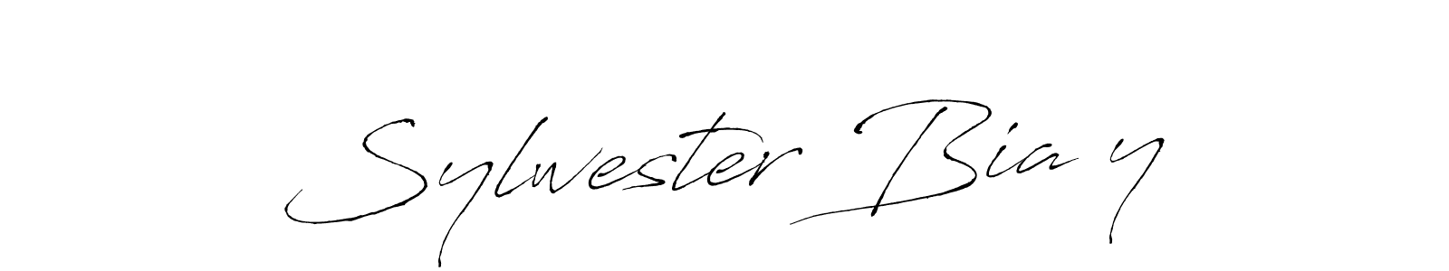 Best and Professional Signature Style for Sylwester Biały. Antro_Vectra Best Signature Style Collection. Sylwester Biały signature style 6 images and pictures png