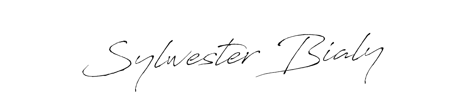 Design your own signature with our free online signature maker. With this signature software, you can create a handwritten (Antro_Vectra) signature for name Sylwester Bialy. Sylwester Bialy signature style 6 images and pictures png