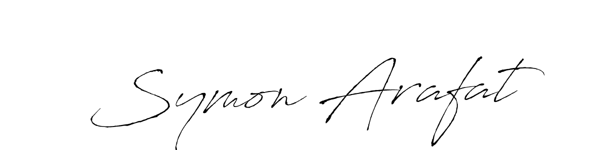 The best way (Antro_Vectra) to make a short signature is to pick only two or three words in your name. The name Symon Arafat include a total of six letters. For converting this name. Symon Arafat signature style 6 images and pictures png