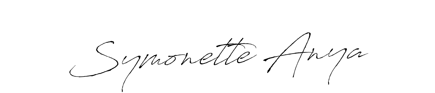Similarly Antro_Vectra is the best handwritten signature design. Signature creator online .You can use it as an online autograph creator for name Symonette Anya. Symonette Anya signature style 6 images and pictures png