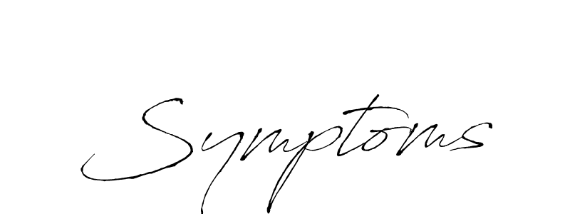 How to make Symptoms signature? Antro_Vectra is a professional autograph style. Create handwritten signature for Symptoms name. Symptoms signature style 6 images and pictures png