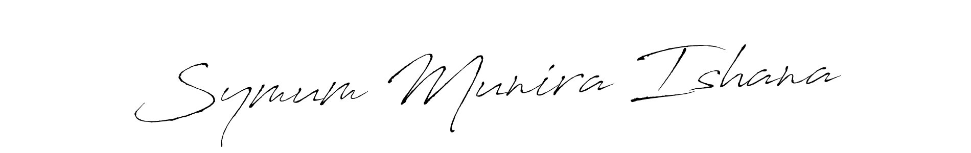 Make a beautiful signature design for name Symum Munira Ishana. Use this online signature maker to create a handwritten signature for free. Symum Munira Ishana signature style 6 images and pictures png