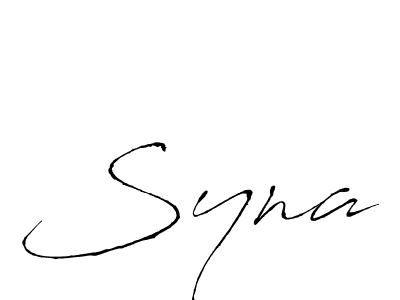 Syna stylish signature style. Best Handwritten Sign (Antro_Vectra) for my name. Handwritten Signature Collection Ideas for my name Syna. Syna signature style 6 images and pictures png