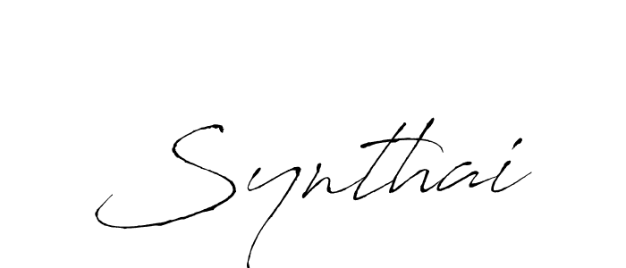 Once you've used our free online signature maker to create your best signature Antro_Vectra style, it's time to enjoy all of the benefits that Synthai name signing documents. Synthai signature style 6 images and pictures png