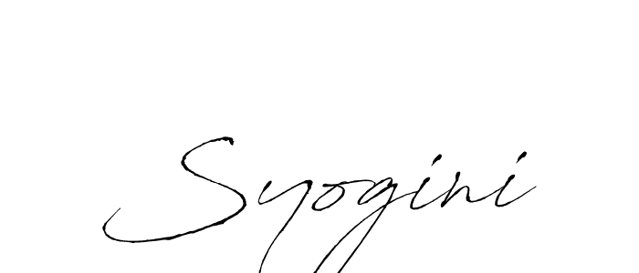 Syogini stylish signature style. Best Handwritten Sign (Antro_Vectra) for my name. Handwritten Signature Collection Ideas for my name Syogini. Syogini signature style 6 images and pictures png