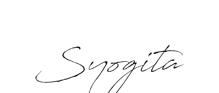 Also we have Syogita name is the best signature style. Create professional handwritten signature collection using Antro_Vectra autograph style. Syogita signature style 6 images and pictures png