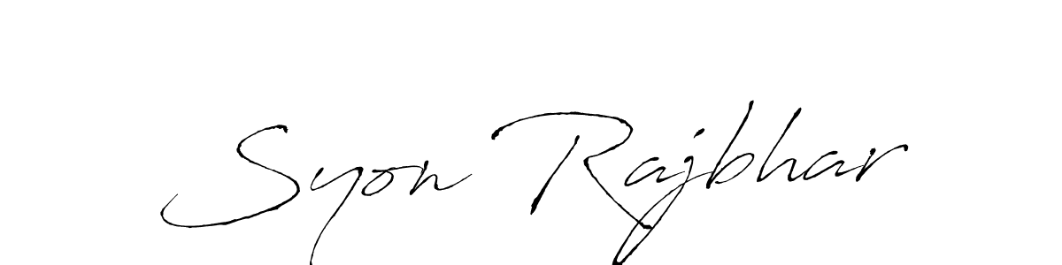 Here are the top 10 professional signature styles for the name Syon Rajbhar. These are the best autograph styles you can use for your name. Syon Rajbhar signature style 6 images and pictures png