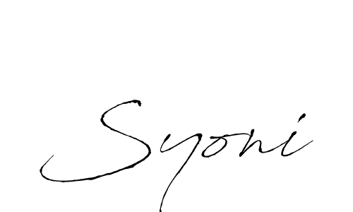 Once you've used our free online signature maker to create your best signature Antro_Vectra style, it's time to enjoy all of the benefits that Syoni name signing documents. Syoni signature style 6 images and pictures png