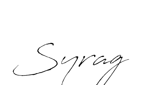 Antro_Vectra is a professional signature style that is perfect for those who want to add a touch of class to their signature. It is also a great choice for those who want to make their signature more unique. Get Syrag name to fancy signature for free. Syrag signature style 6 images and pictures png