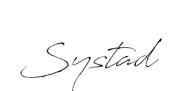 Also we have Systad name is the best signature style. Create professional handwritten signature collection using Antro_Vectra autograph style. Systad signature style 6 images and pictures png