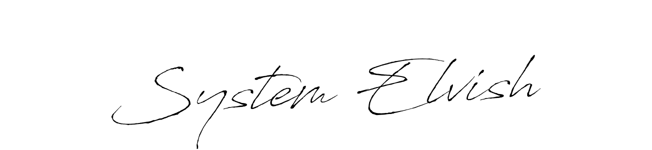 It looks lik you need a new signature style for name System Elvish. Design unique handwritten (Antro_Vectra) signature with our free signature maker in just a few clicks. System Elvish signature style 6 images and pictures png