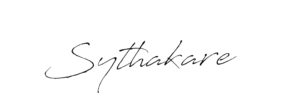 How to make Sythakare signature? Antro_Vectra is a professional autograph style. Create handwritten signature for Sythakare name. Sythakare signature style 6 images and pictures png