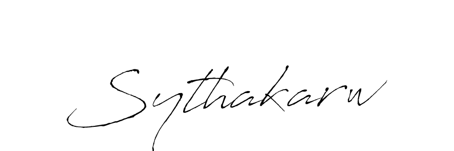 How to make Sythakarw signature? Antro_Vectra is a professional autograph style. Create handwritten signature for Sythakarw name. Sythakarw signature style 6 images and pictures png