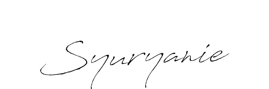 Make a beautiful signature design for name Syuryanie. Use this online signature maker to create a handwritten signature for free. Syuryanie signature style 6 images and pictures png