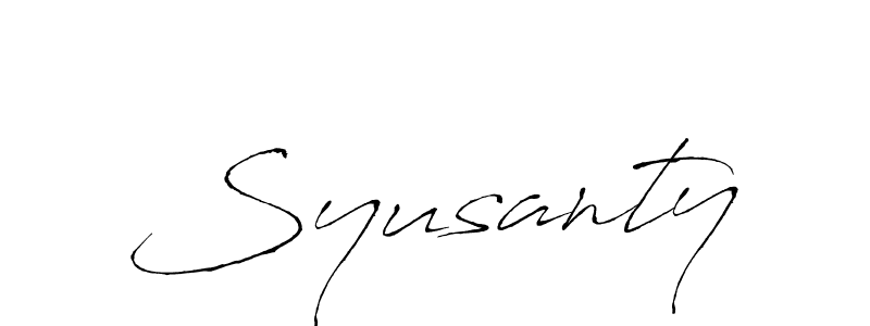 Make a beautiful signature design for name Syusanty. Use this online signature maker to create a handwritten signature for free. Syusanty signature style 6 images and pictures png