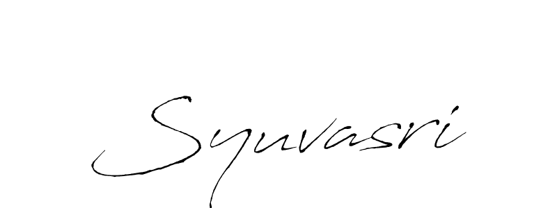 Make a beautiful signature design for name Syuvasri. With this signature (Antro_Vectra) style, you can create a handwritten signature for free. Syuvasri signature style 6 images and pictures png