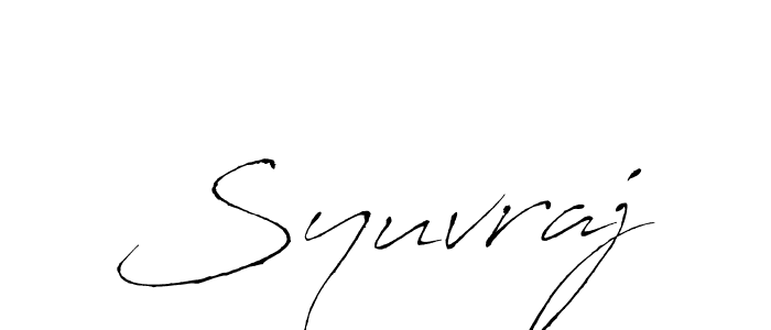 Use a signature maker to create a handwritten signature online. With this signature software, you can design (Antro_Vectra) your own signature for name Syuvraj. Syuvraj signature style 6 images and pictures png