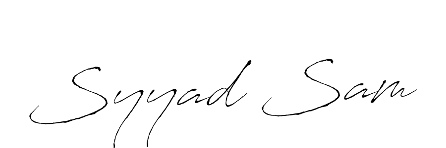 if you are searching for the best signature style for your name Syyad Sam. so please give up your signature search. here we have designed multiple signature styles  using Antro_Vectra. Syyad Sam signature style 6 images and pictures png