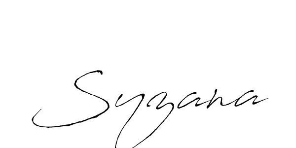 if you are searching for the best signature style for your name Syzana. so please give up your signature search. here we have designed multiple signature styles  using Antro_Vectra. Syzana signature style 6 images and pictures png