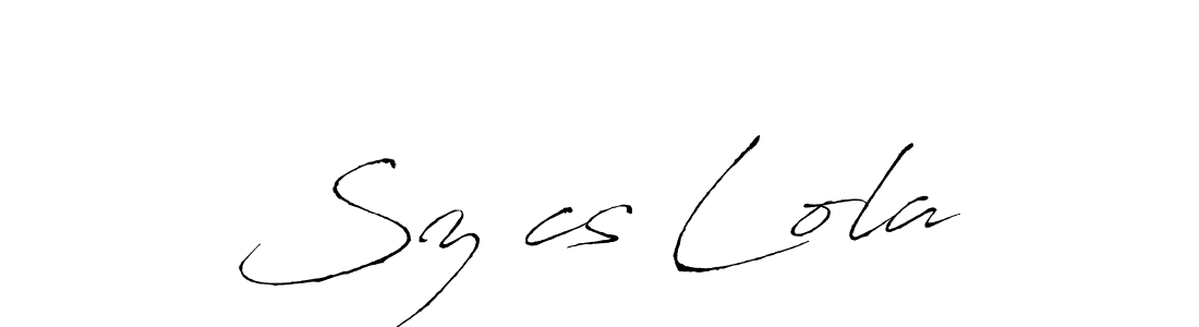 Also You can easily find your signature by using the search form. We will create Szűcs Lola name handwritten signature images for you free of cost using Antro_Vectra sign style. Szűcs Lola signature style 6 images and pictures png