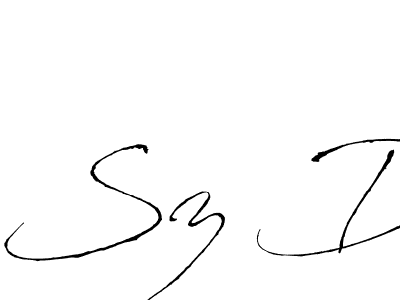 How to make Sz D name signature. Use Antro_Vectra style for creating short signs online. This is the latest handwritten sign. Sz D signature style 6 images and pictures png