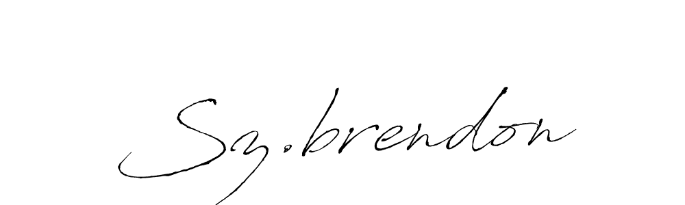 Best and Professional Signature Style for Sz.brendon. Antro_Vectra Best Signature Style Collection. Sz.brendon signature style 6 images and pictures png