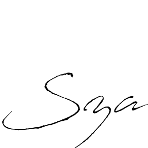 Create a beautiful signature design for name Sza. With this signature (Antro_Vectra) fonts, you can make a handwritten signature for free. Sza signature style 6 images and pictures png