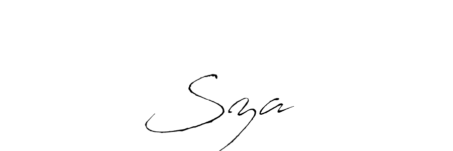 Make a beautiful signature design for name Sza❤️. With this signature (Antro_Vectra) style, you can create a handwritten signature for free. Sza❤️ signature style 6 images and pictures png