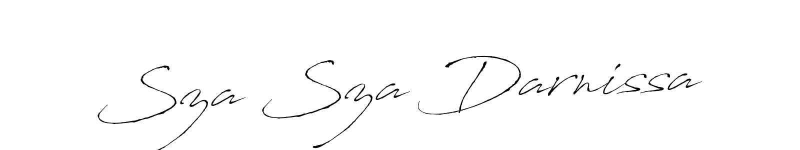 This is the best signature style for the Sza Sza Darnissa name. Also you like these signature font (Antro_Vectra). Mix name signature. Sza Sza Darnissa signature style 6 images and pictures png