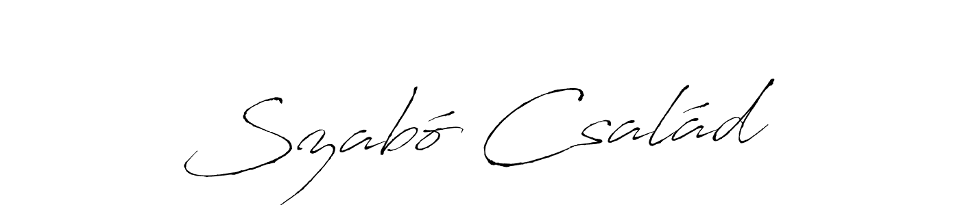 Use a signature maker to create a handwritten signature online. With this signature software, you can design (Antro_Vectra) your own signature for name Szabó Család. Szabó Család signature style 6 images and pictures png