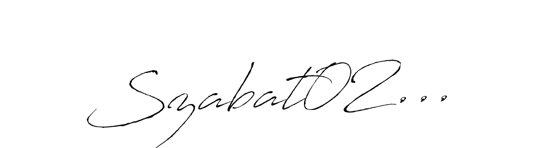 Once you've used our free online signature maker to create your best signature Antro_Vectra style, it's time to enjoy all of the benefits that Szabat02... name signing documents. Szabat02... signature style 6 images and pictures png