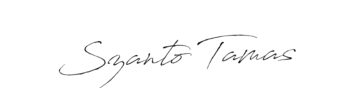 Also we have Szanto Tamas name is the best signature style. Create professional handwritten signature collection using Antro_Vectra autograph style. Szanto Tamas signature style 6 images and pictures png